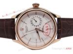 Rolex Cellini Date White dial Brown Leather Rose Gold Watch_th.jpg